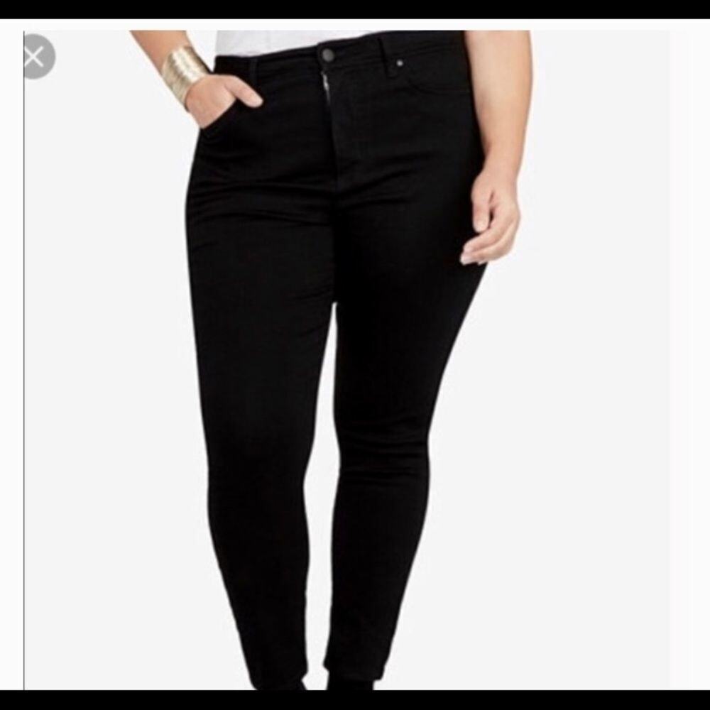 NWT RACHEL RACHEL ROY BLACK CURVY FIT SIZE 22W